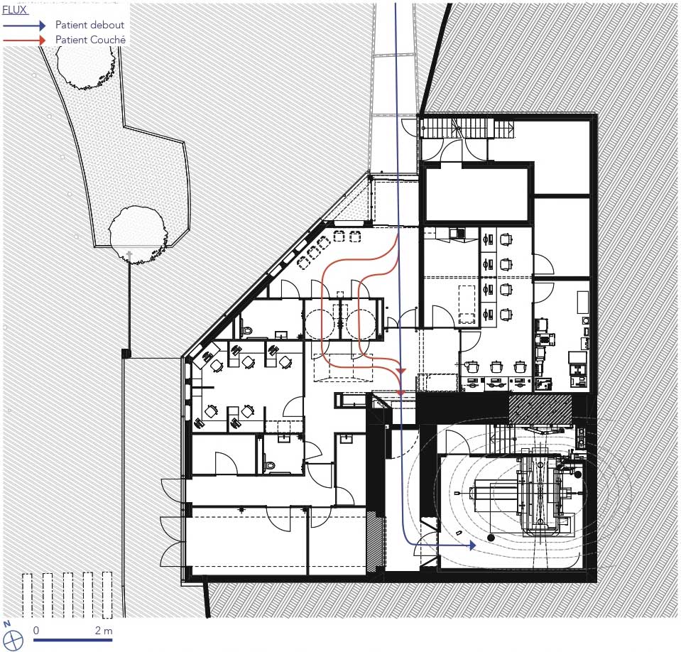 Hospices Civils de Lyon - Construction d’un centre de radiothérapie – IRM Linac Couloir