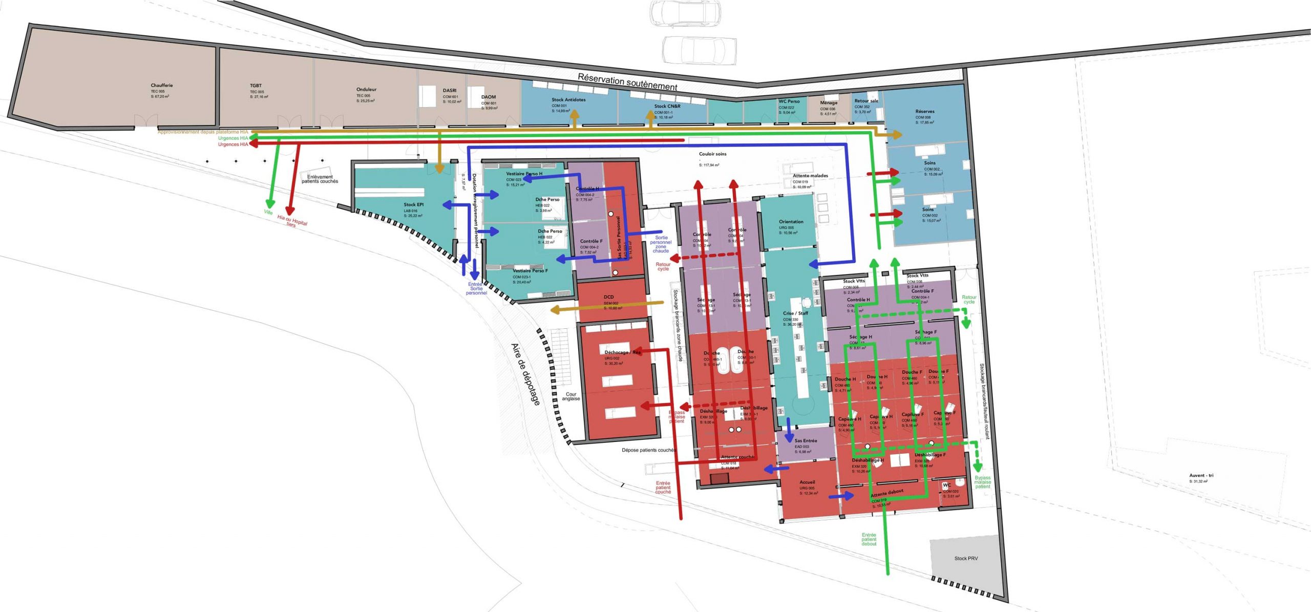 HIA Saint-Anne - Construction d'un Centre de Traitement des Blessés Radio et Chimiquement Contaminés CTBR2C